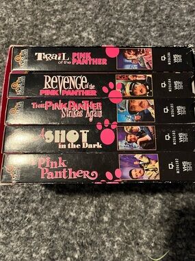 The Pink Panther VHS Movie Collection - Black & Pink Box Set